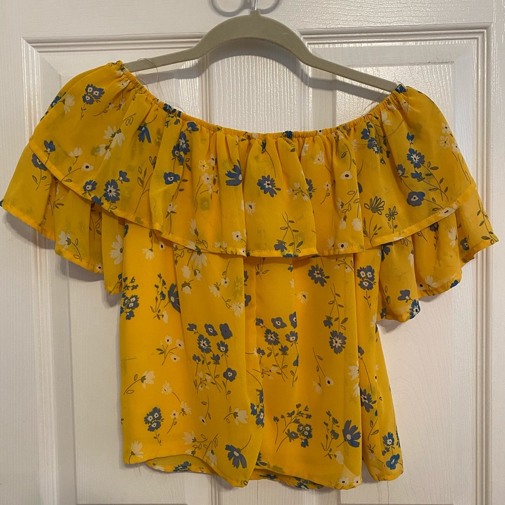 Off the shoulder flowy top